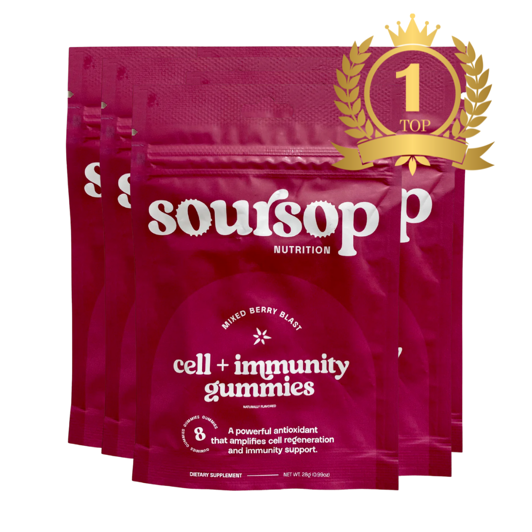 The "PERFECT 10" Soursop Gummies (80 count)