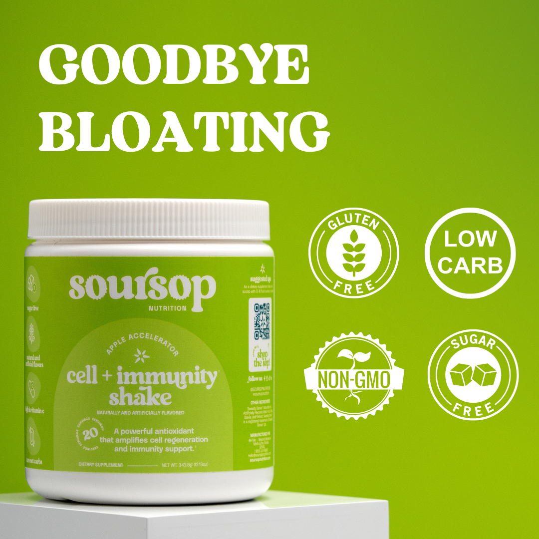 Soursop Nutrition by BeMe Beyond Medicine Apple Accelerator Shake Goodbye Bloating