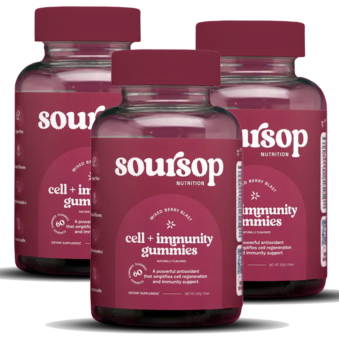 Cell + Immunity Soursop Gummies (3 Bottles)