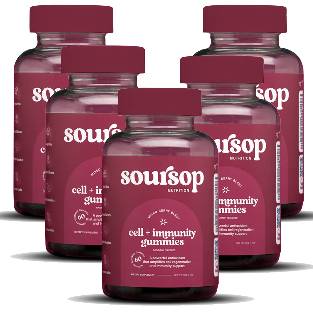 Cell + Immunity Soursop Gummies (6 Bottles)