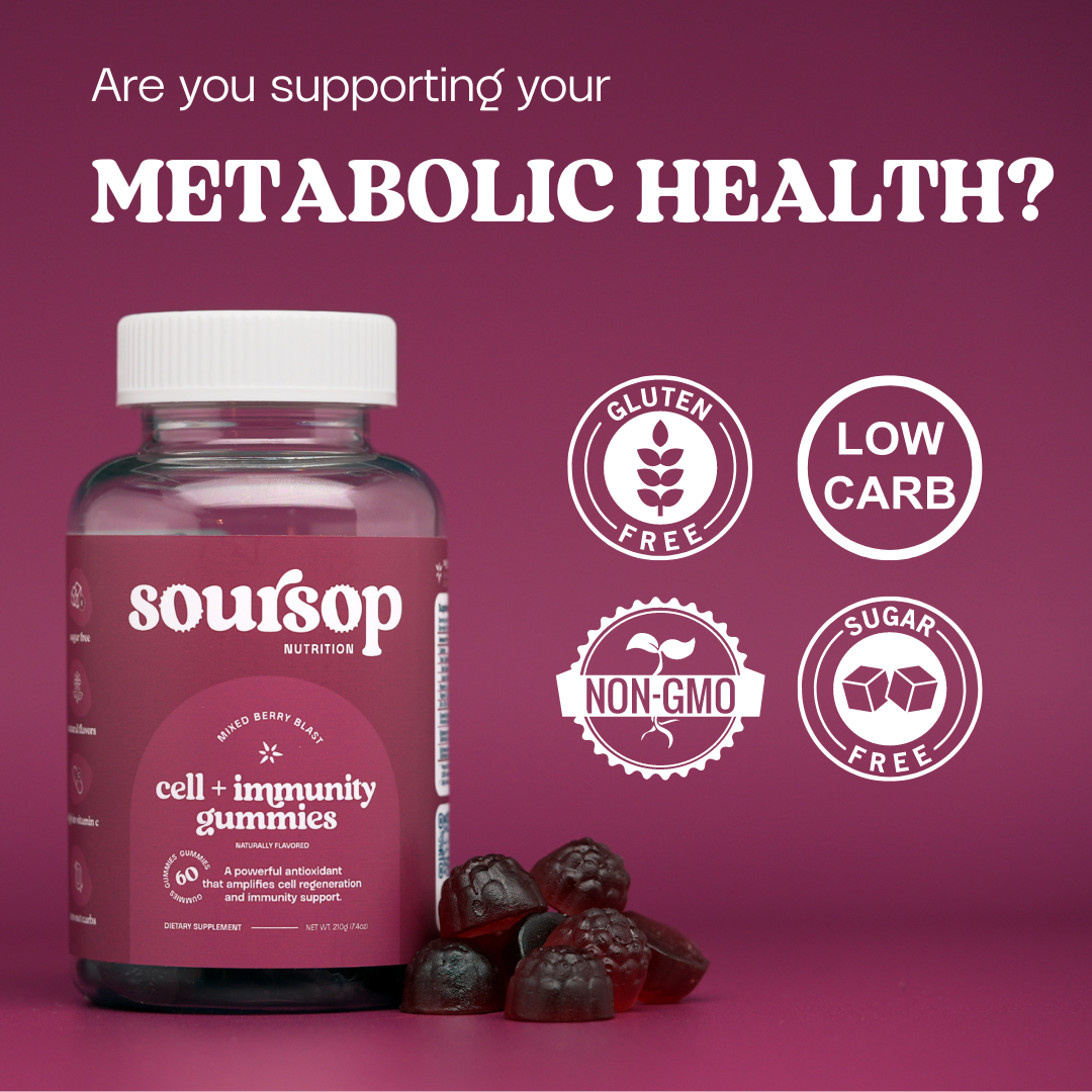 Mixed Berry Blast Soursop Gummies Metabolic Health