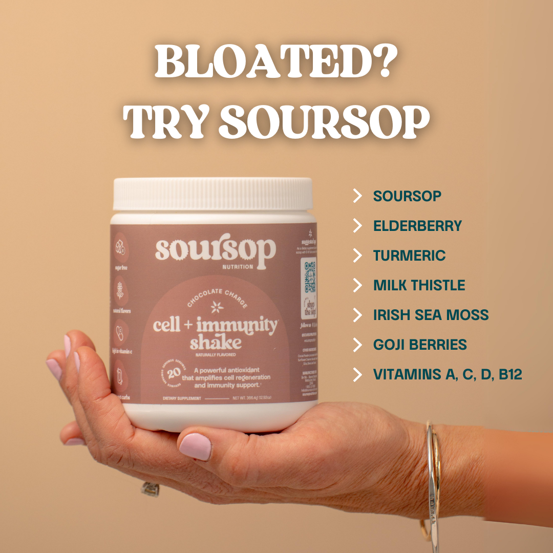 Soursop Chocolate Charge Shake --Bloated? Callout