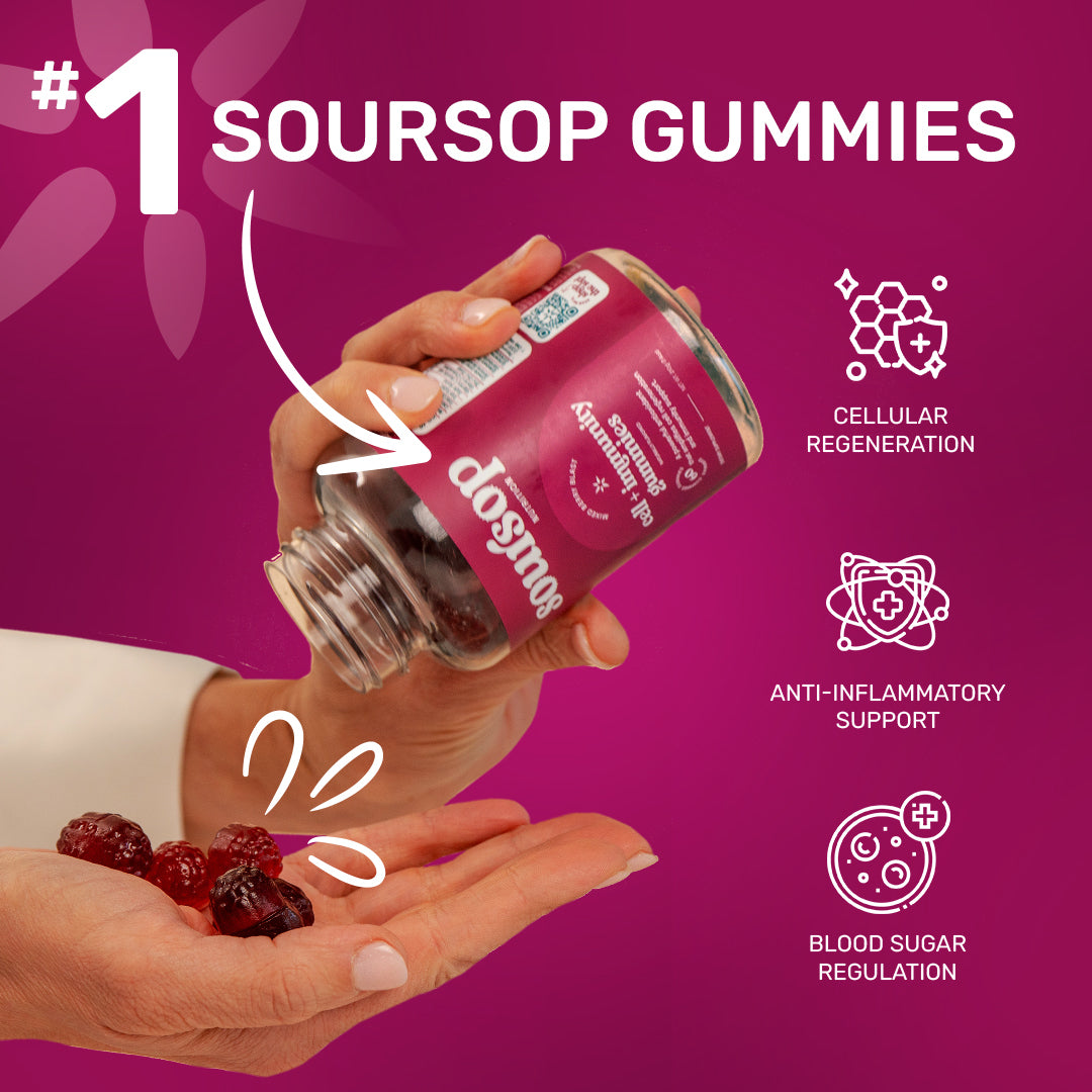 Mixed Berry Blast Soursop Gummies